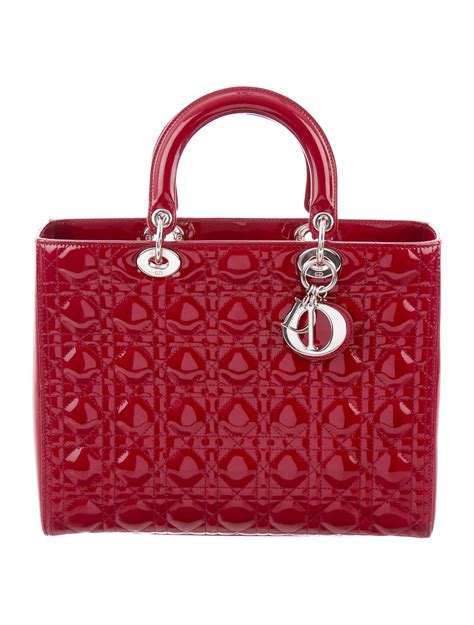 christian dior red purse|authentic Christian Dior shoulder bag.